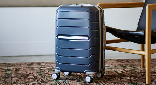 Gma Samsonite luggage deal banner with up to 54% off