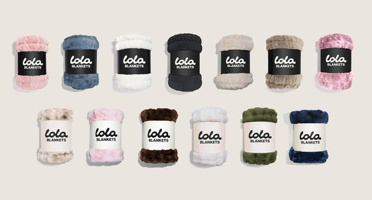 GMA Deals banner for Lola Blankets showing 50% off blankets