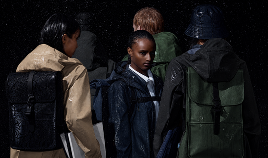 RAINS rain gear deal banner showing discounted pricing