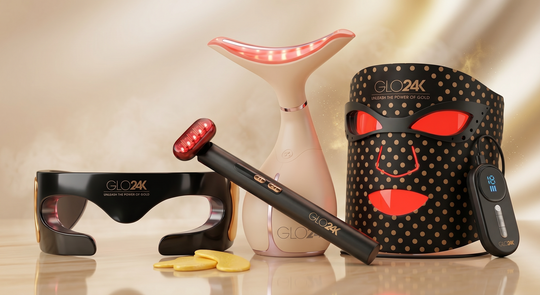 GLO24K skincare products GMA deal banner